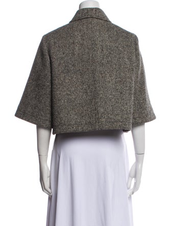 Red Valentino Wool Tweed Pattern Jacket