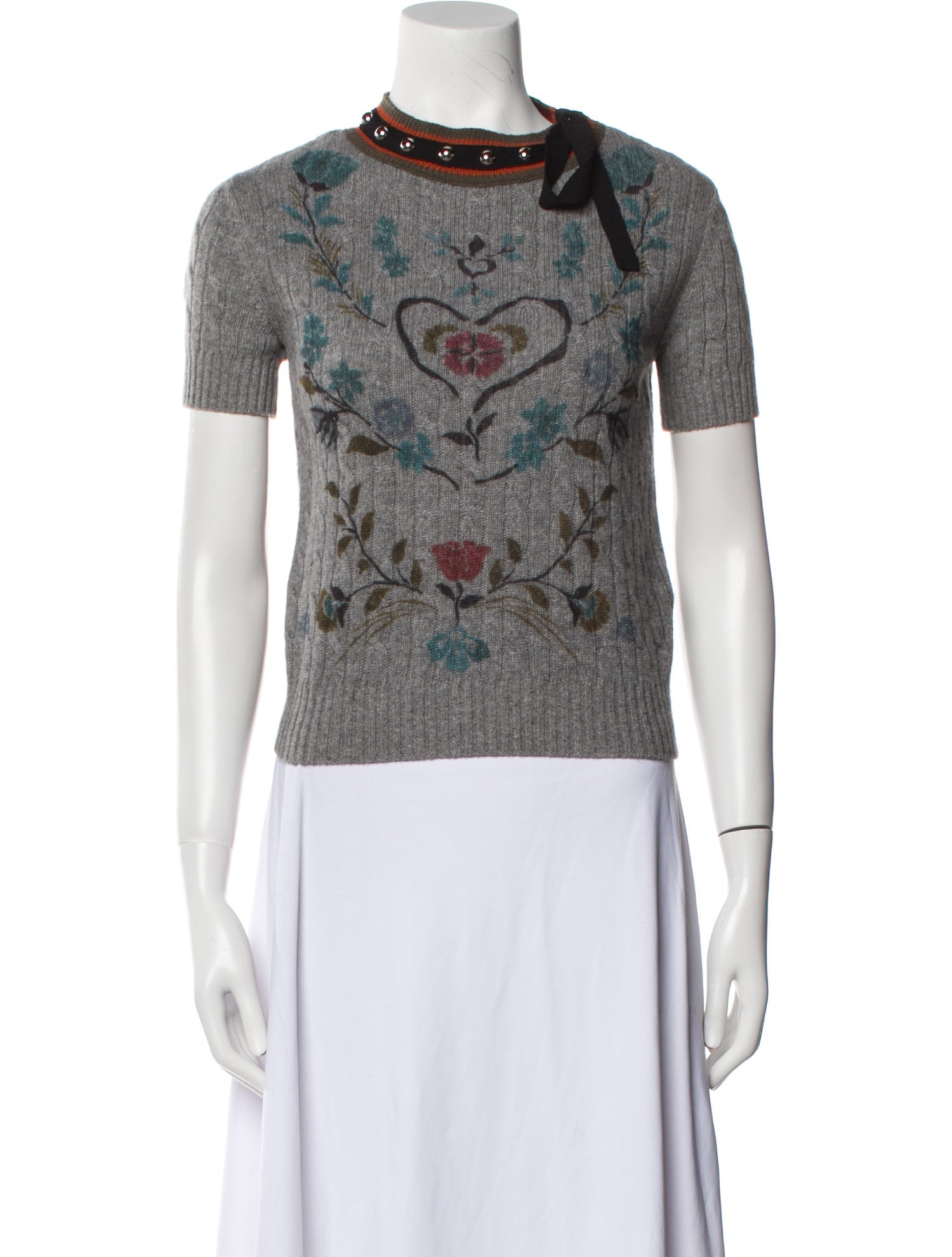 Red Valentino Wool Printed Sweater