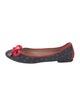 Red Valentino Canvas Polka Dot Print Ballet Flats