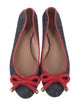 Red Valentino Canvas Polka Dot Print Ballet Flats