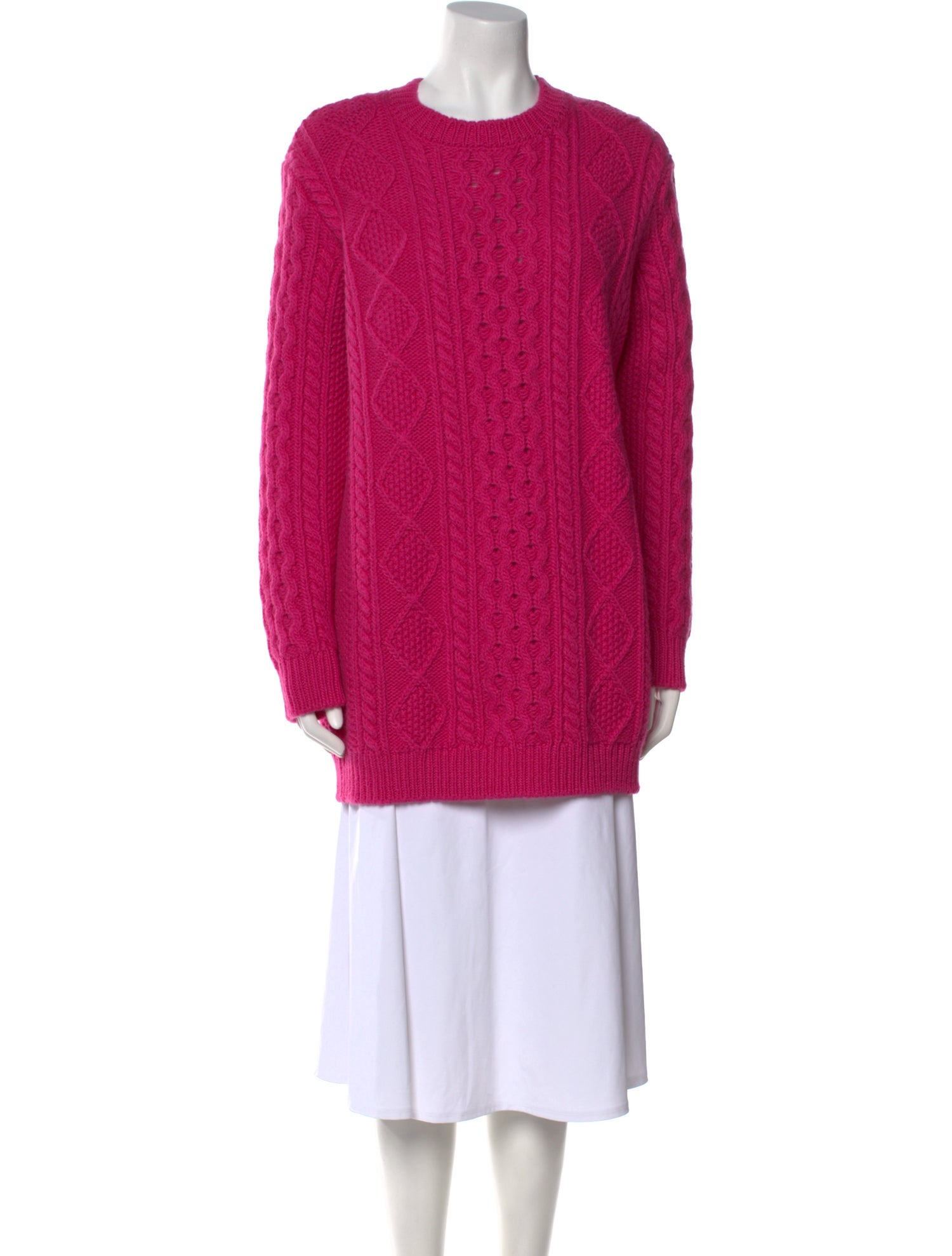 Red Valentino Virgin Wool Crew Neck Sweater