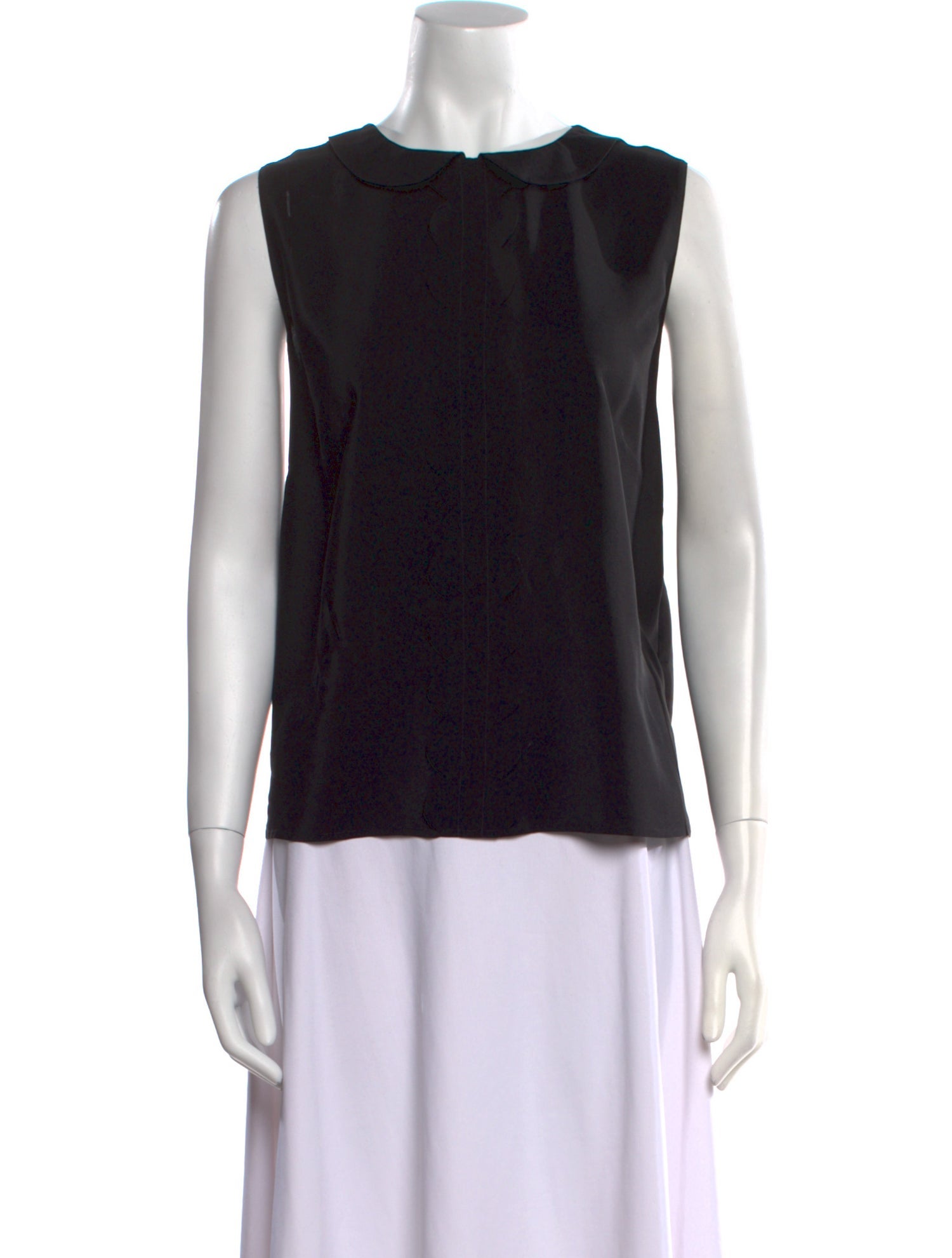 Red Valentino Silk Crew Neck Top