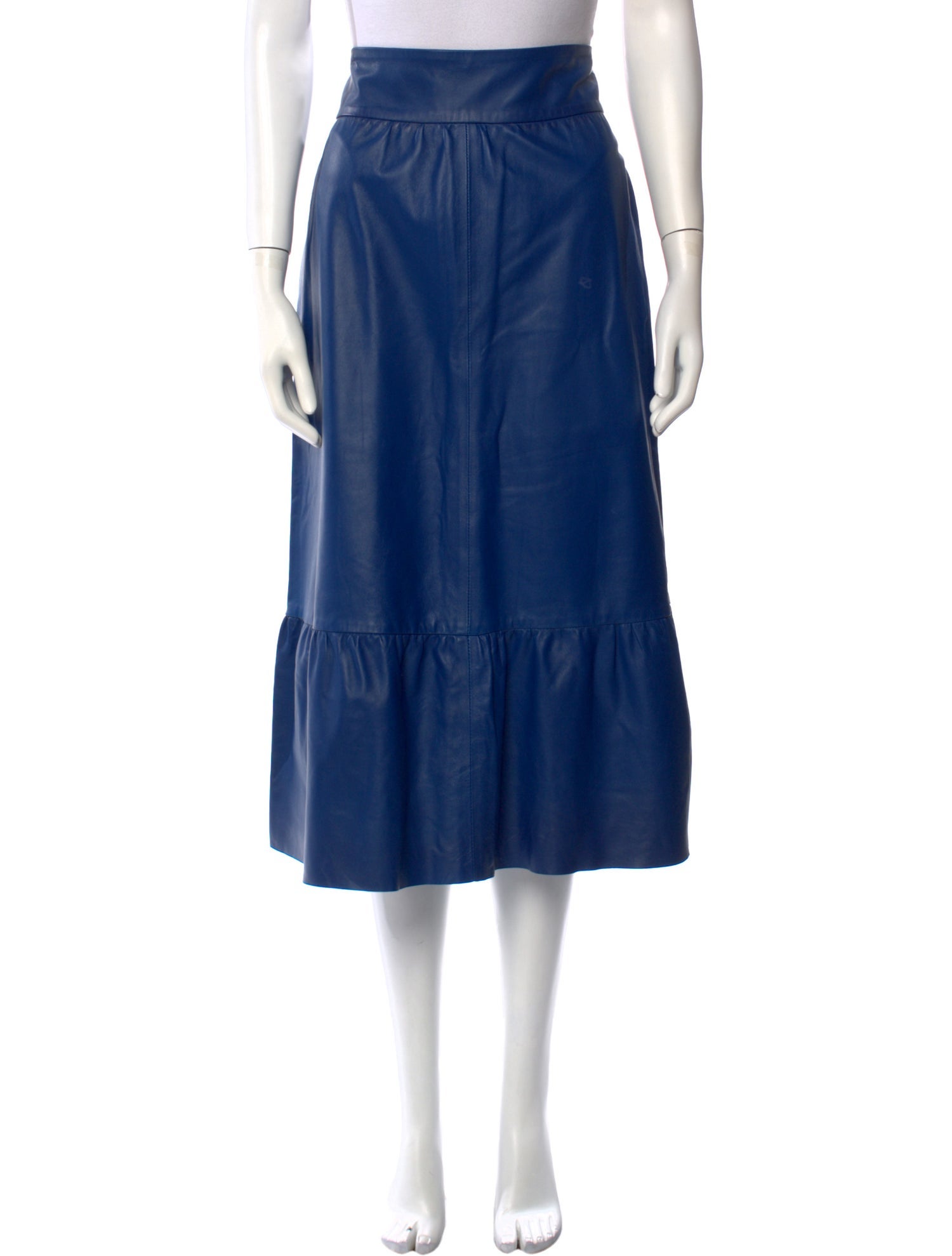 Red Valentino Lambskin Midi Length Skirt w/ Tags