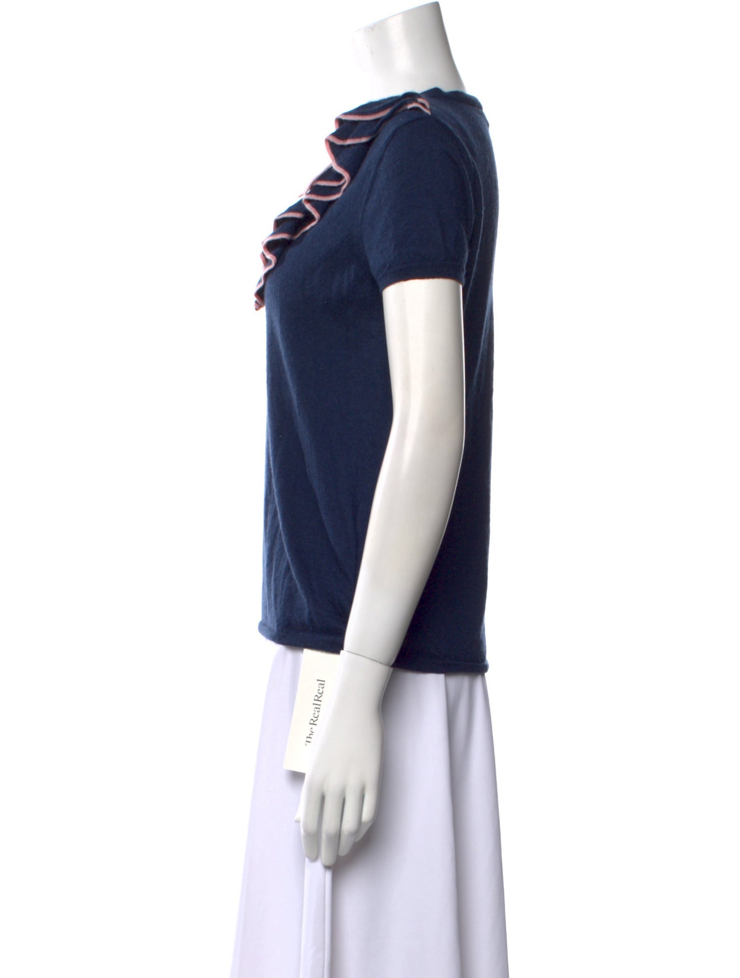 Red Valentino V-Neck Short Sleeve T-Shirt