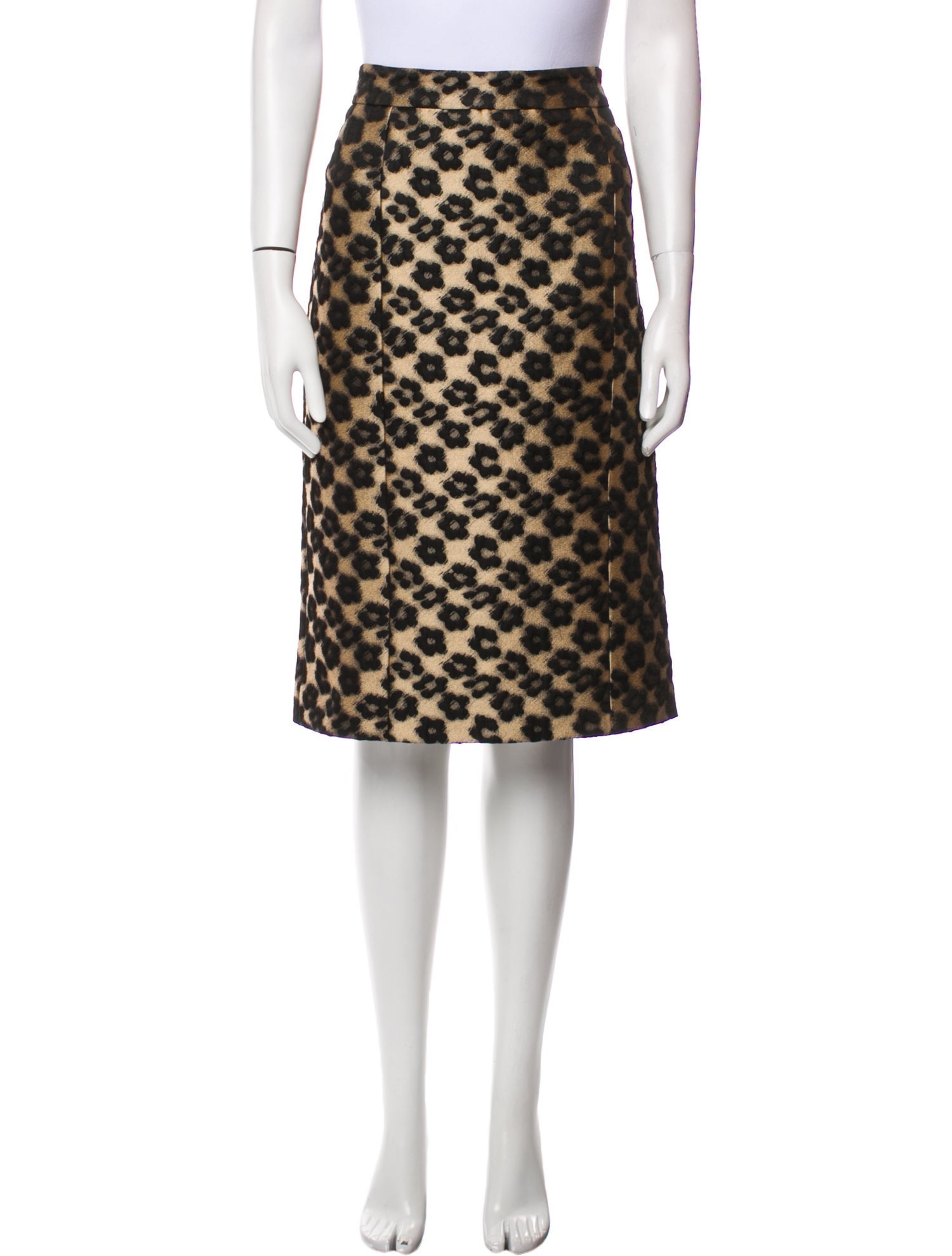 Red Valentino Floral Print Knee-Length Skirt