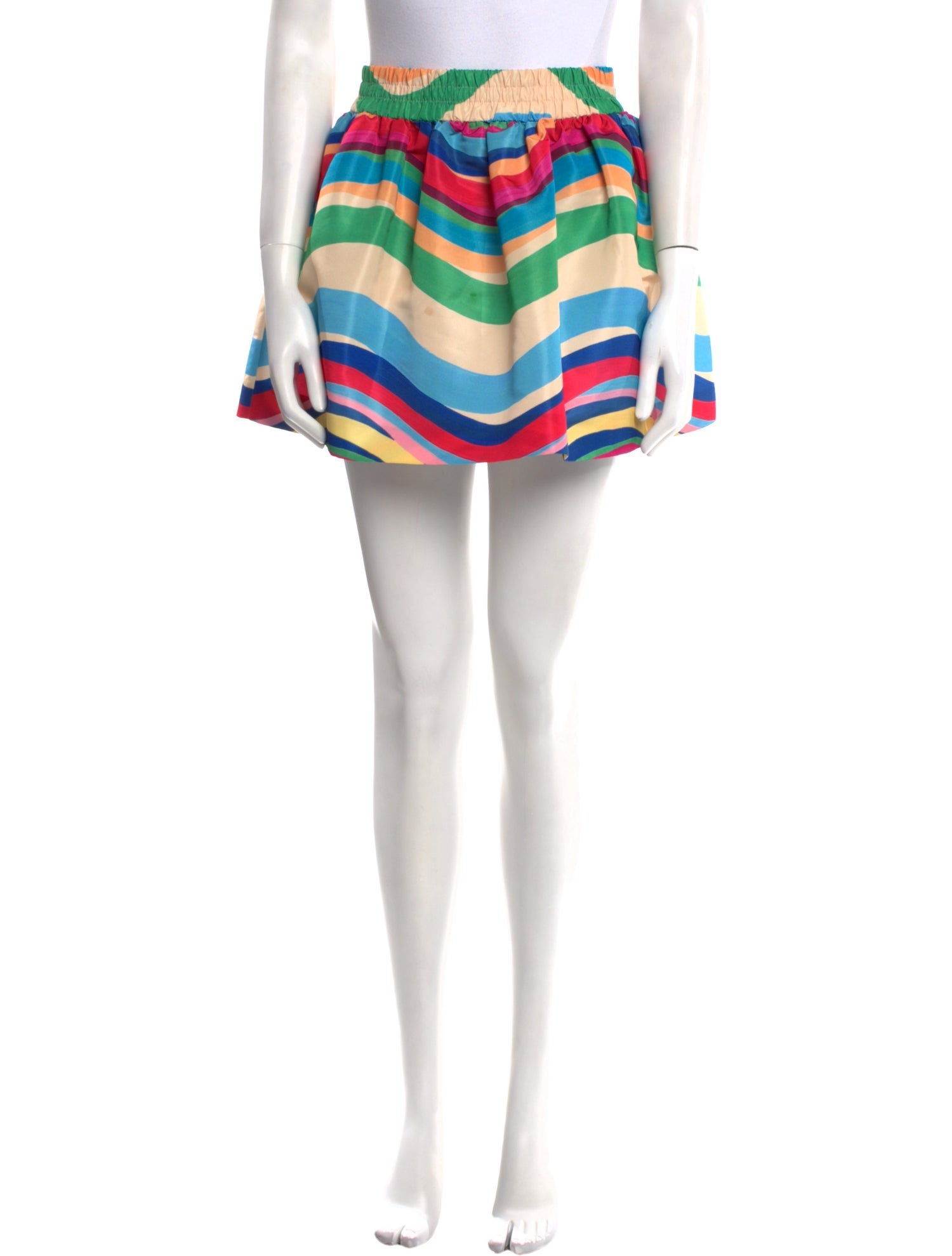 Red Valentino Striped Mini Skirt