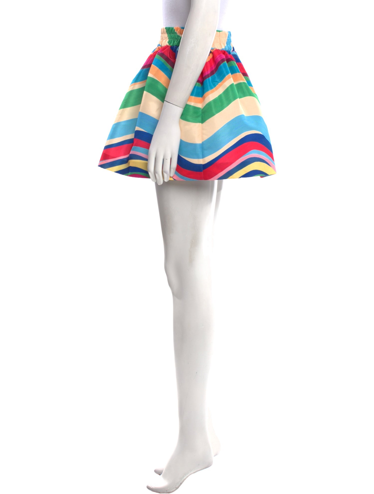 Red Valentino Striped Mini Skirt