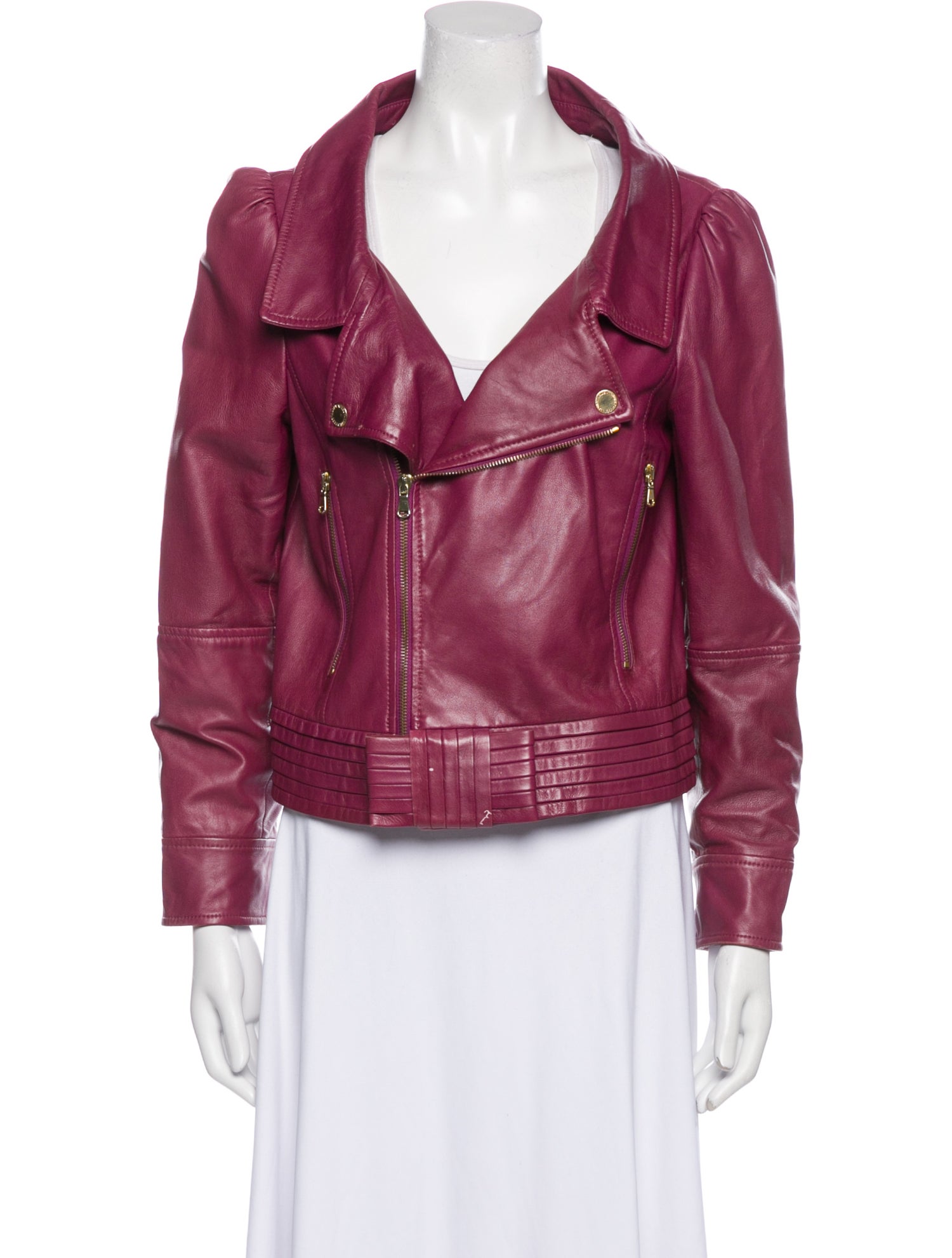 Red Valentino Leather Biker Jacket