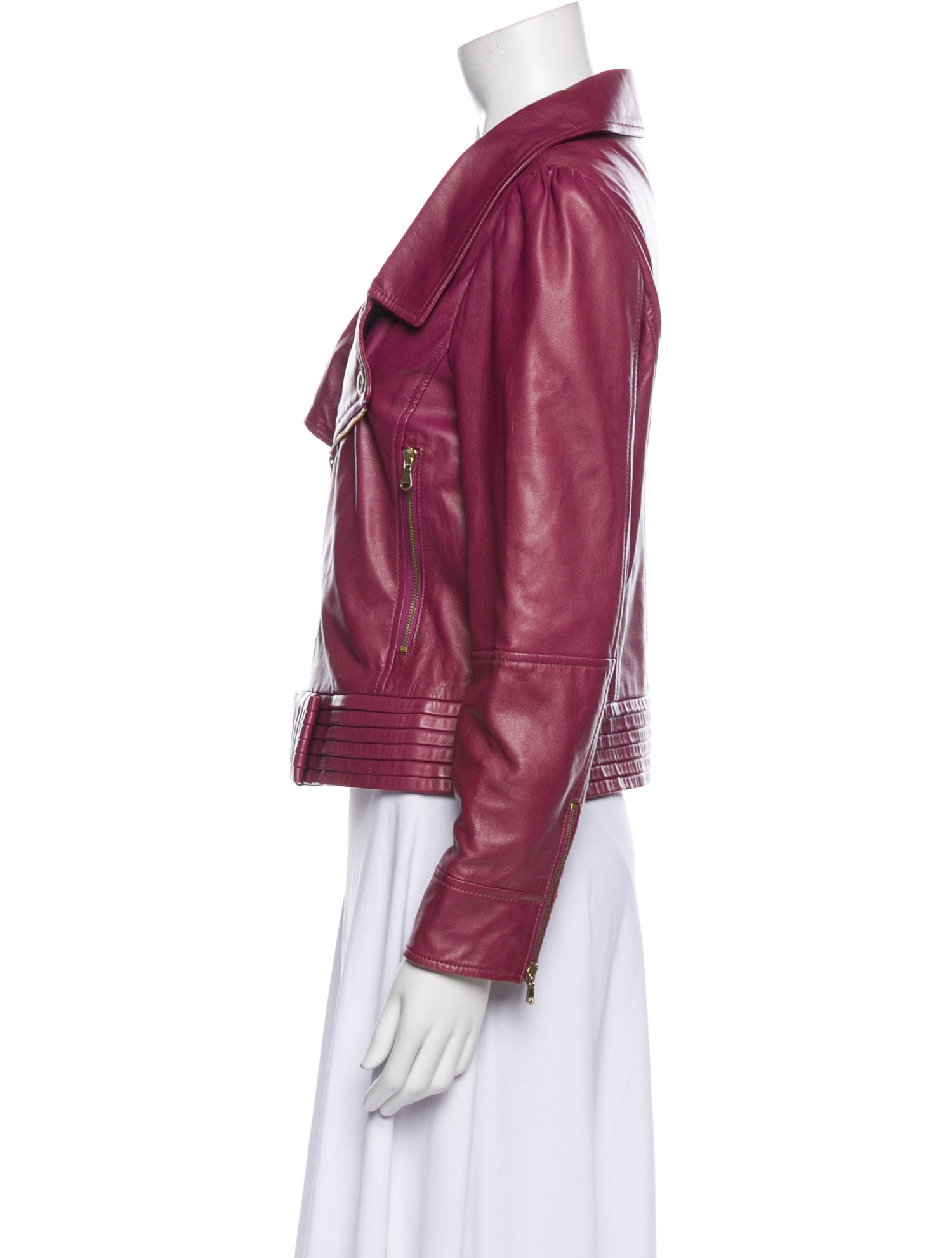 Red Valentino Leather Biker Jacket