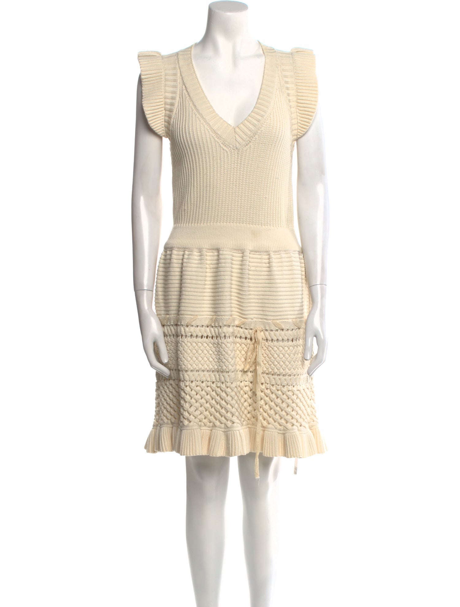 Red Valentino Striped Mini Dress