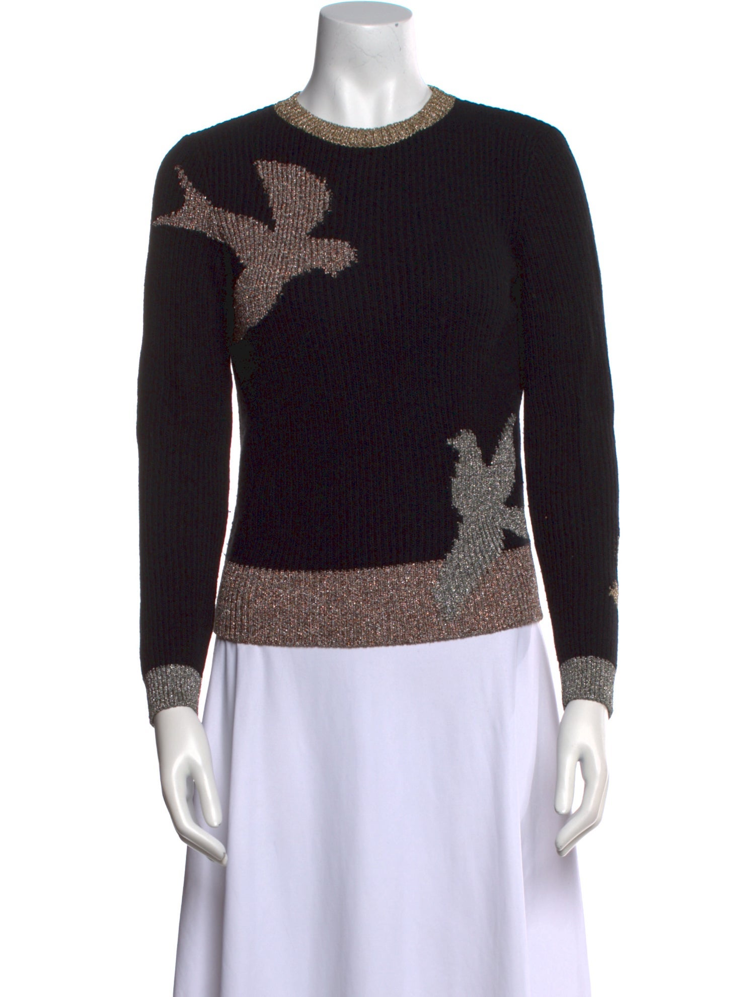 Red Valentino Wool Printed Sweater