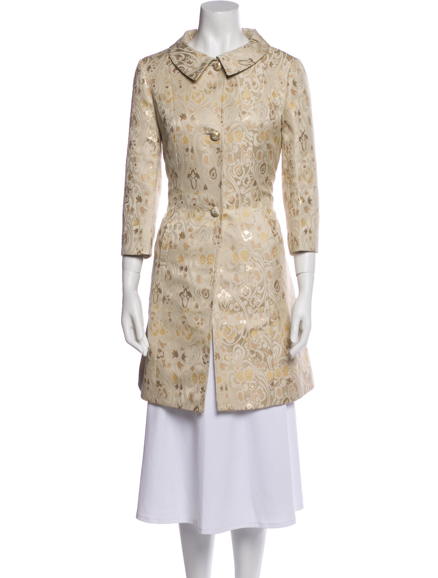 Red Valentino Printed Trench Coat