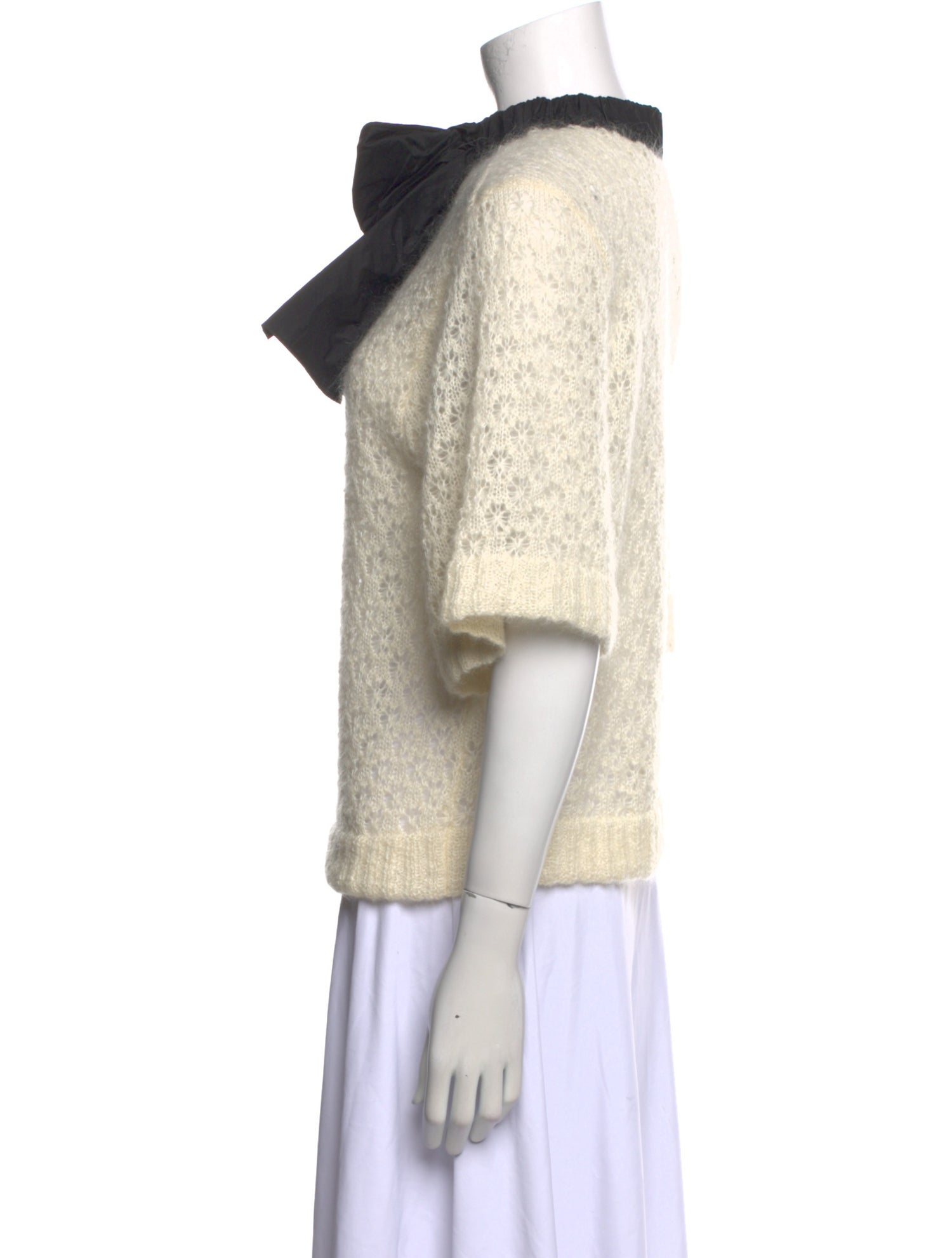 Red Valentino Tie Neck Sweater