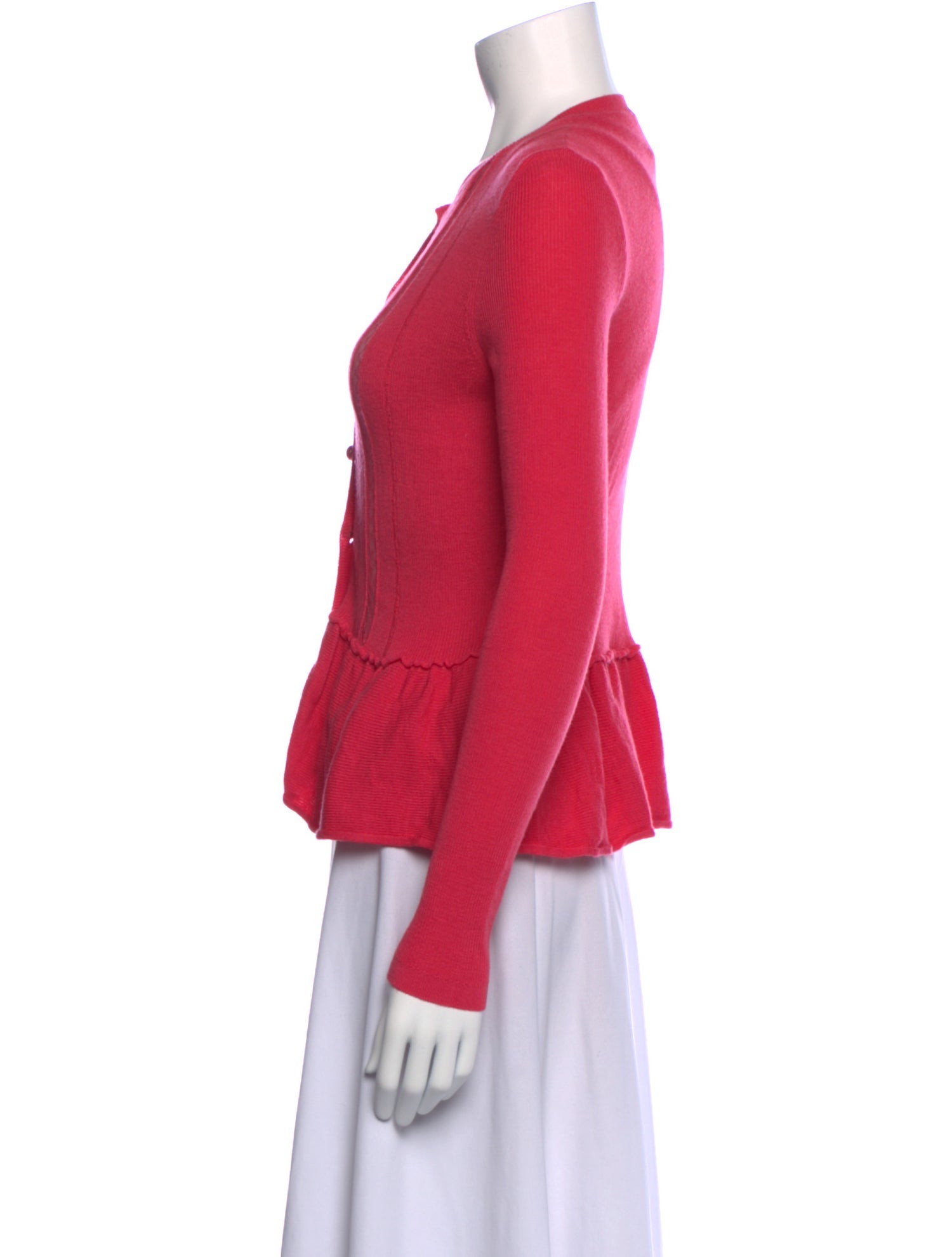 Red Valentino Virgin Wool Crew Neck Sweater