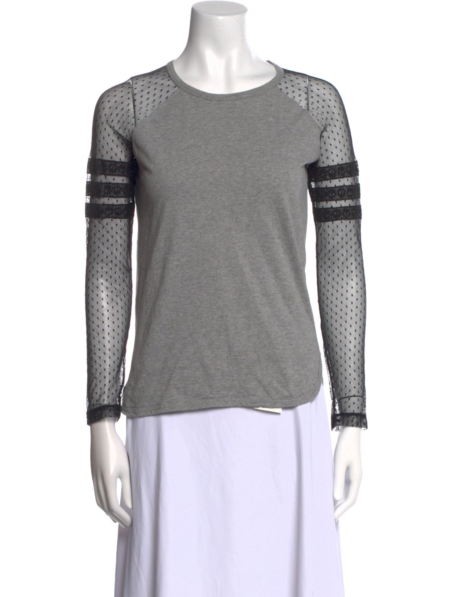 Red Valentino Crew Neck Long Sleeve Top