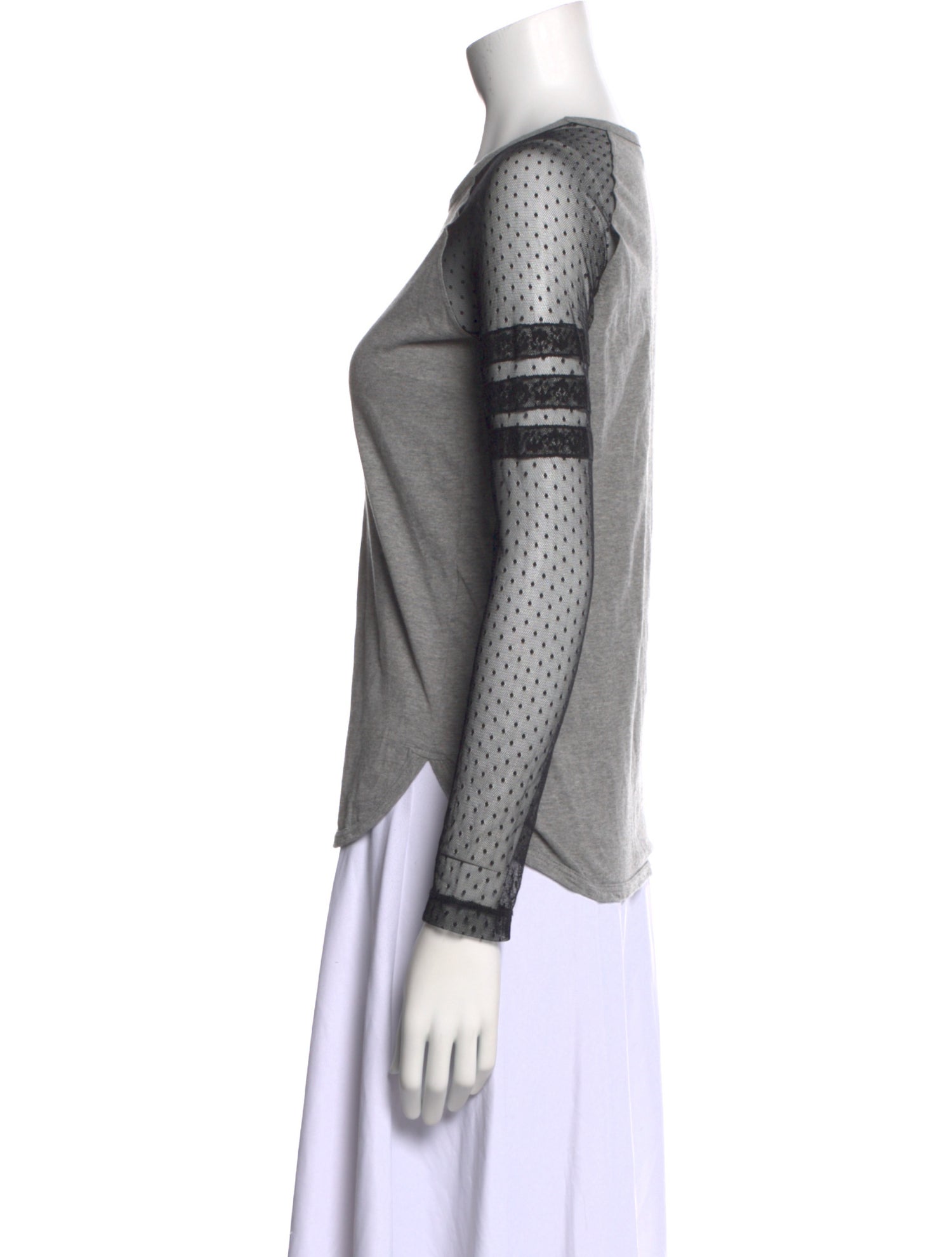 Red Valentino Crew Neck Long Sleeve Top