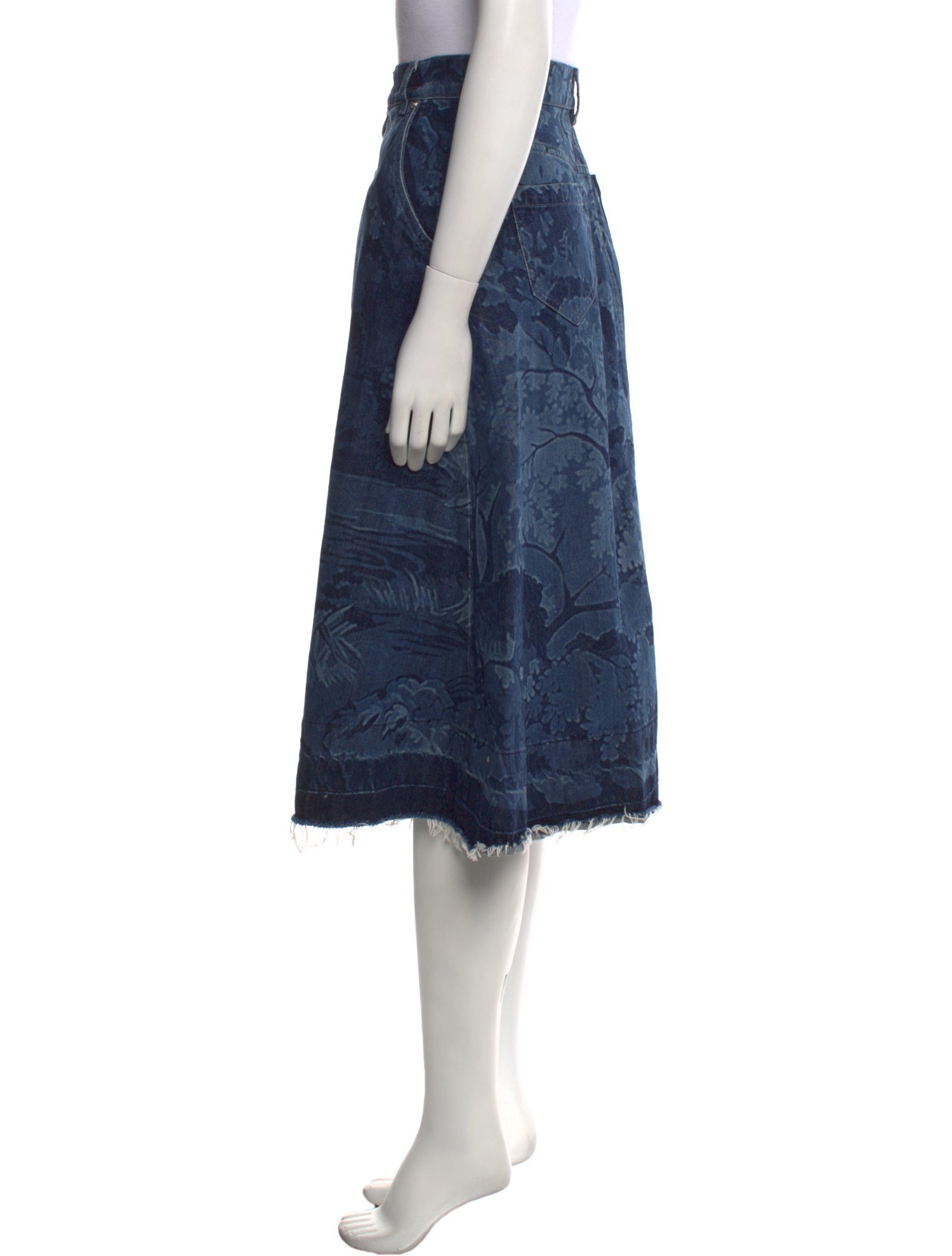 Red Valentino Printed Midi Length Skirt