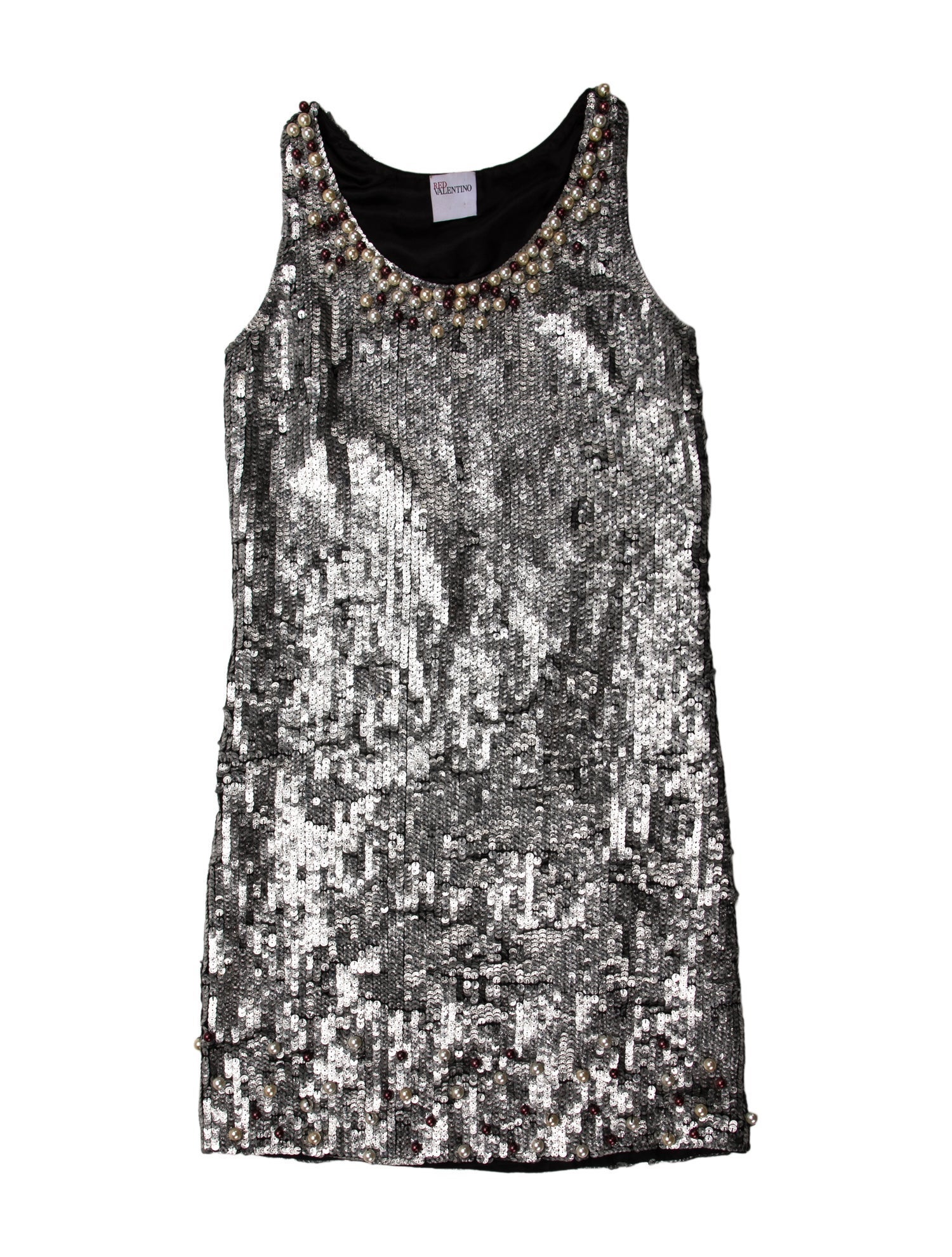 Red Valentino Scoop Neck Mini Dress