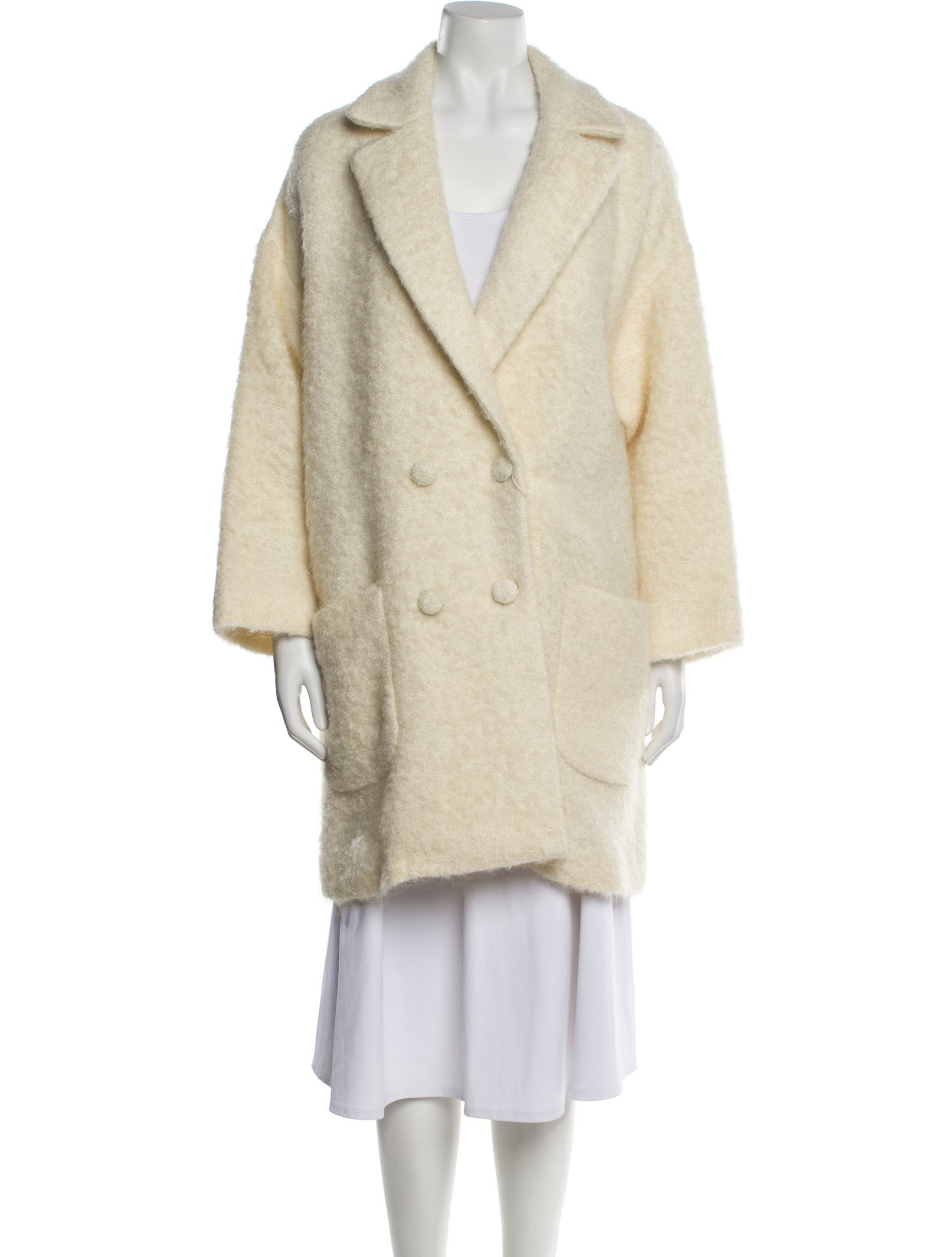 Red Valentino Mohair Faux Fur Coat w/ Tags