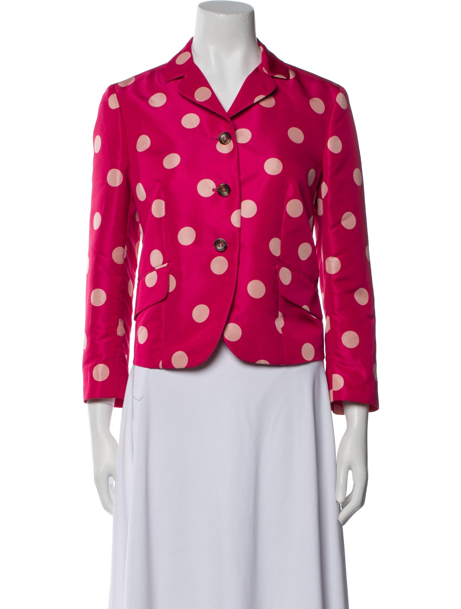 Red Valentino Polka Dot Print Blazer