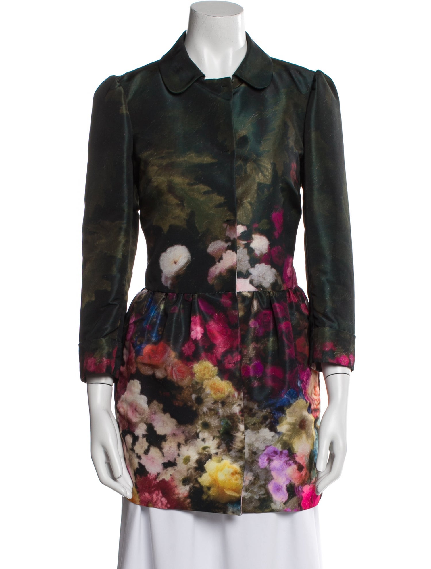 Red Valentino Floral Print Coat