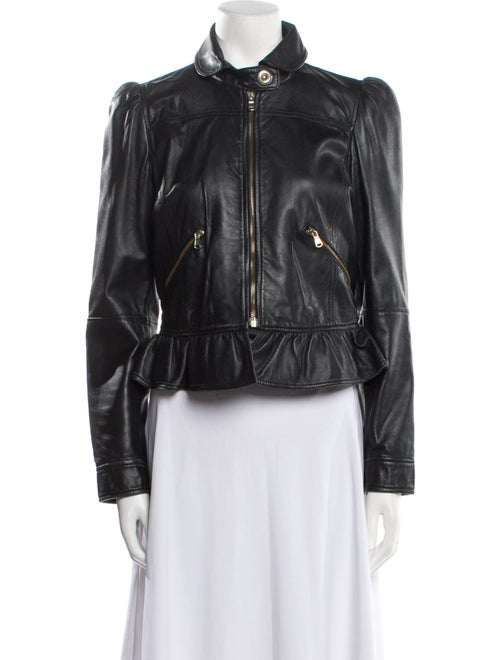 Red Valentino Leather Biker Jacket
