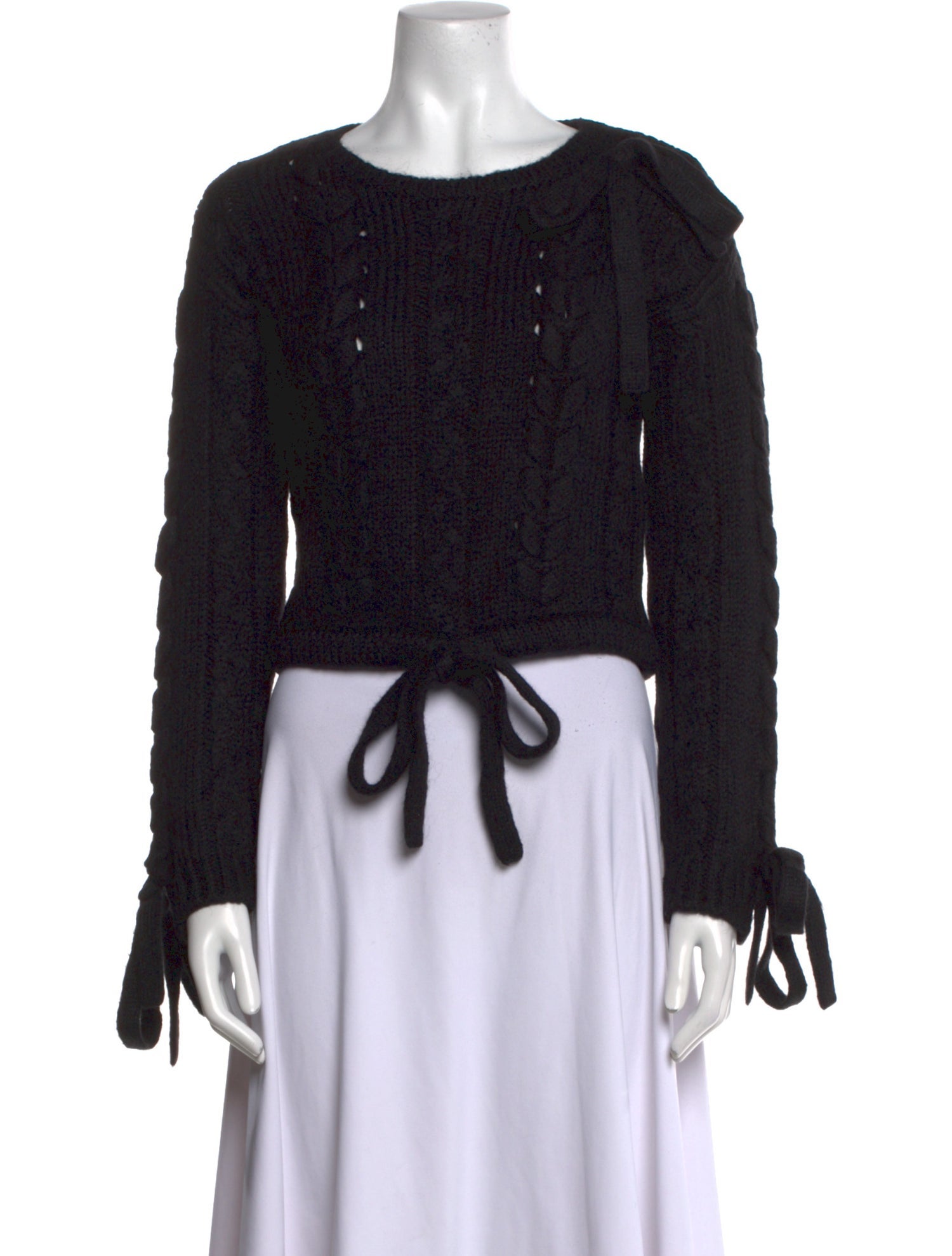 Red Valentino Wool Graphic Print Sweater