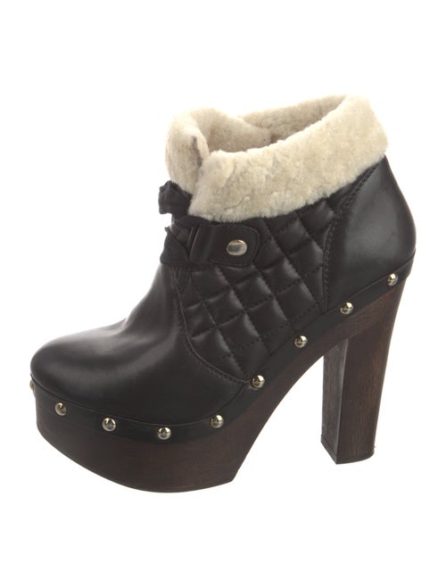 Red Valentino Quilted Pattern Leather Boots