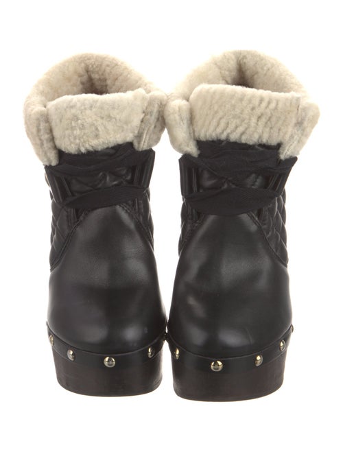 Red Valentino Quilted Pattern Leather Boots