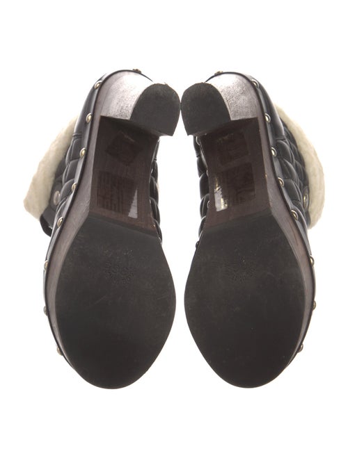 Red Valentino Quilted Pattern Leather Boots