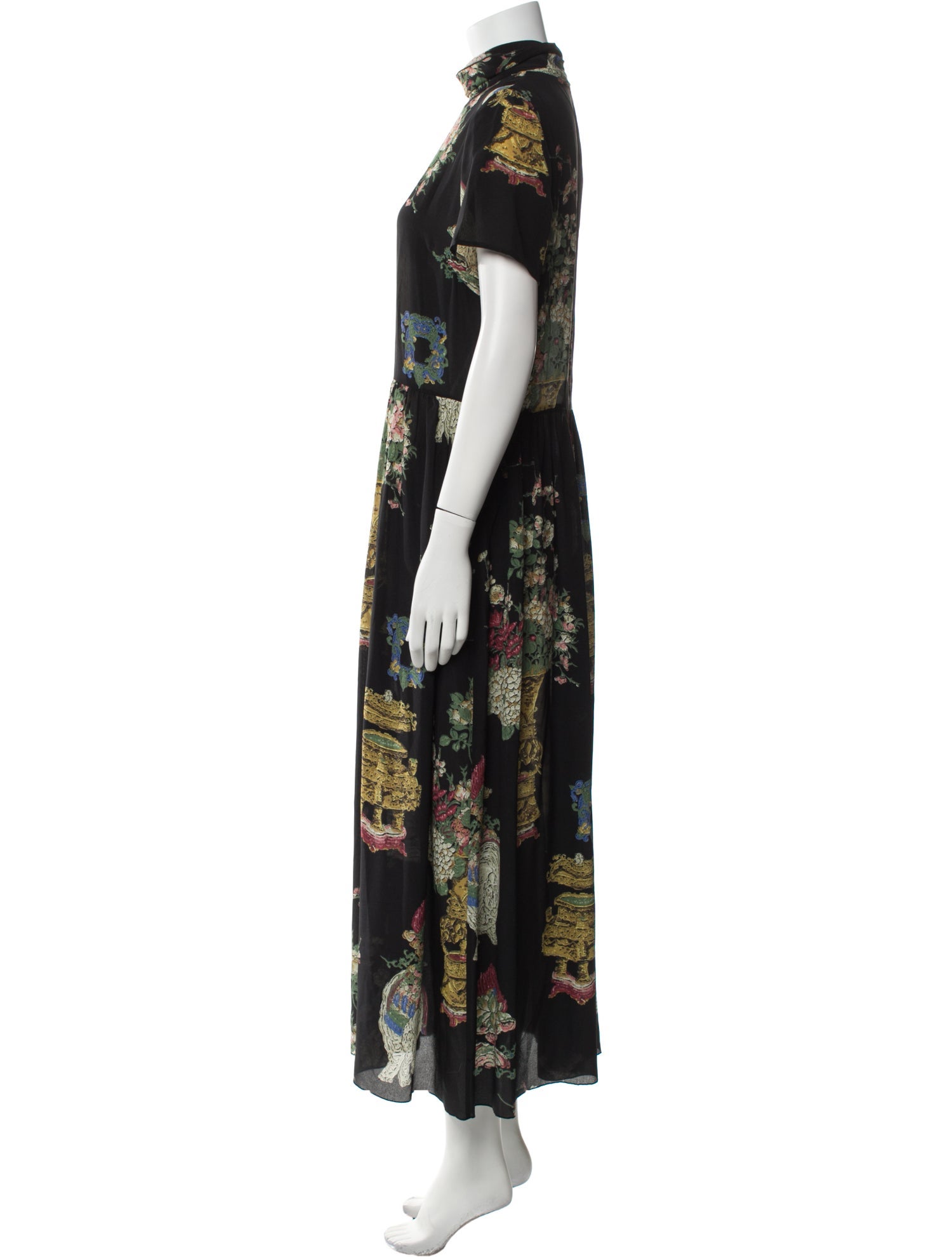 Red Valentino Silk Long Dress