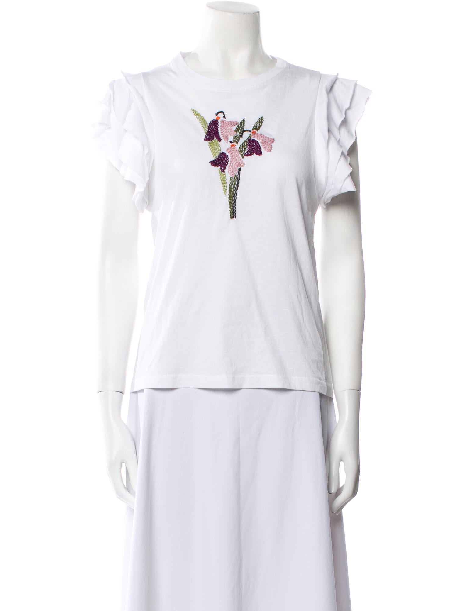 Red Valentino Graphic Print Crew Neck T-Shirt