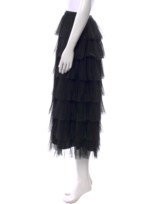 Red Valentino Ruffle Embellishment Midi Length Skirt