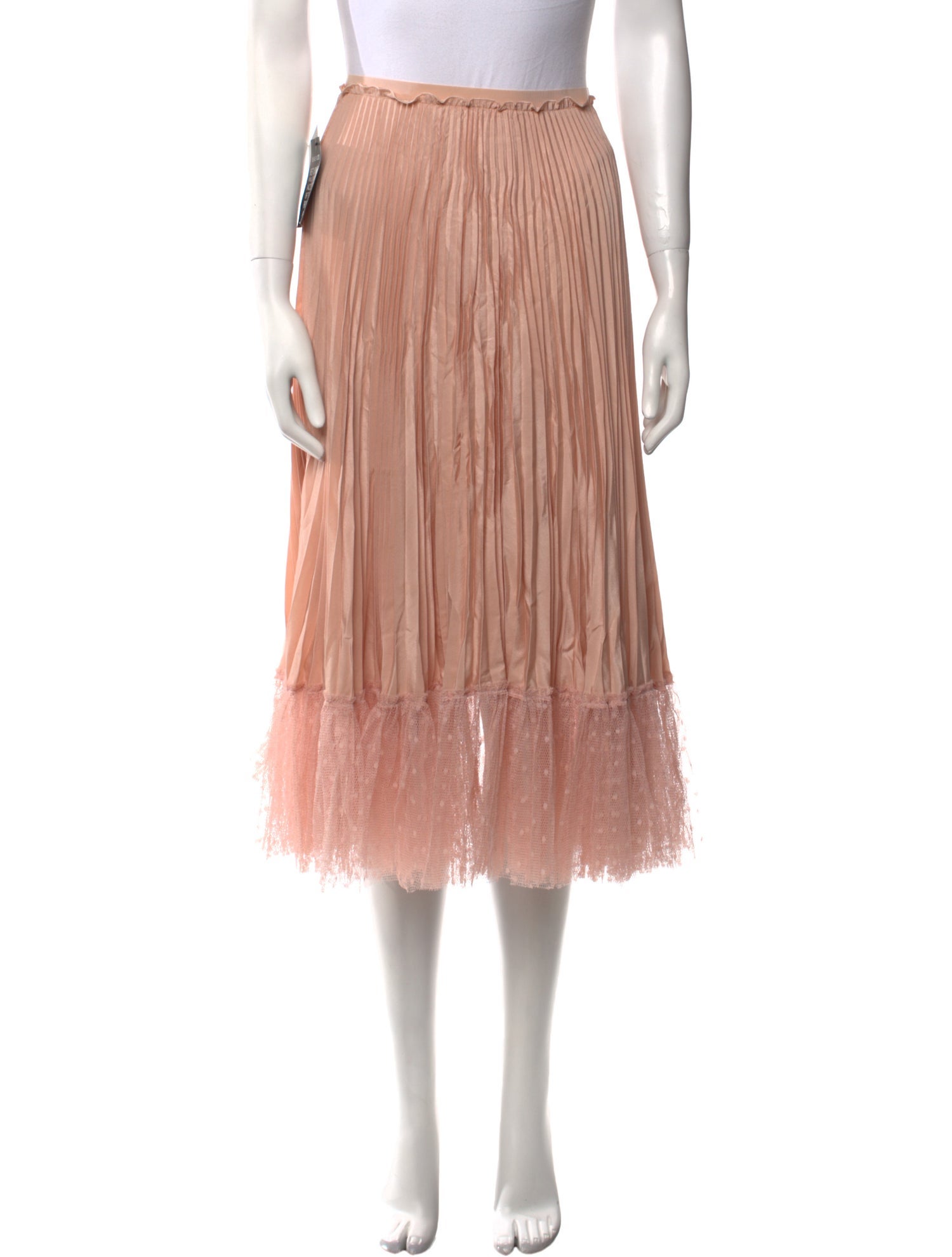 Red Valentino Ruffle Embellishment Midi Length Skirt w/ Tags