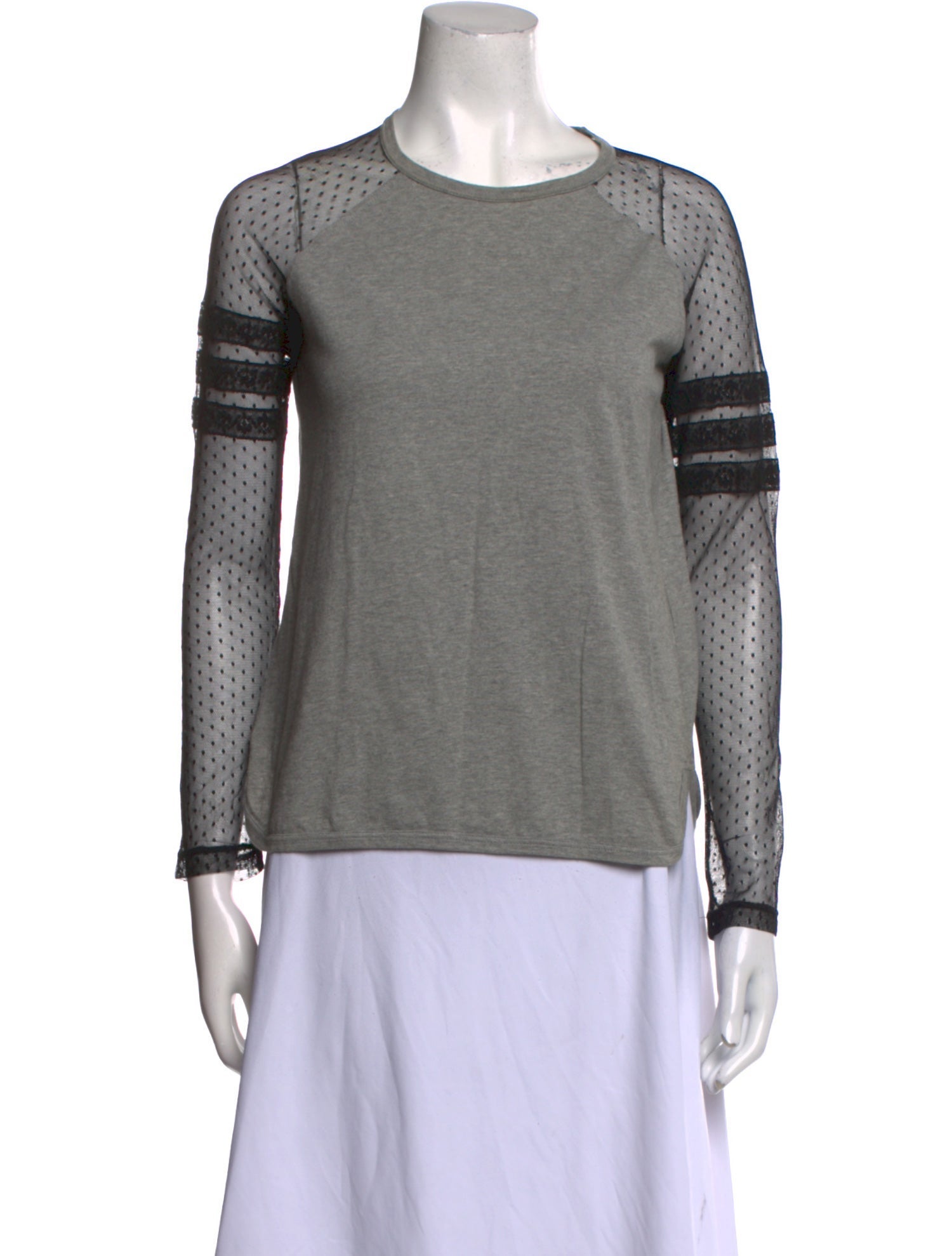 Red Valentino Crew Neck Long Sleeve Top