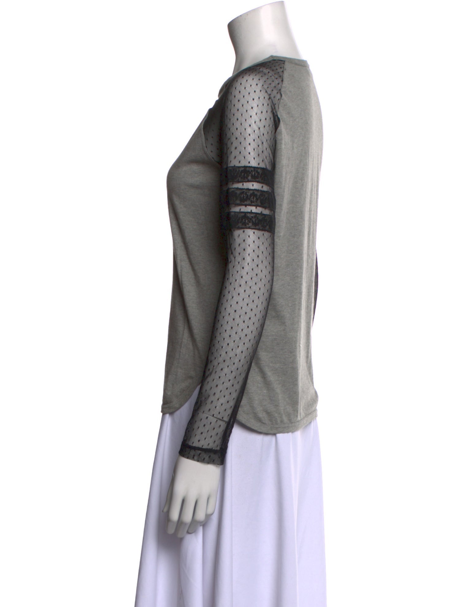 Red Valentino Crew Neck Long Sleeve Top