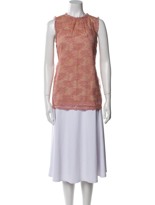 Red Valentino Crew Neck Sleeveless Tunic