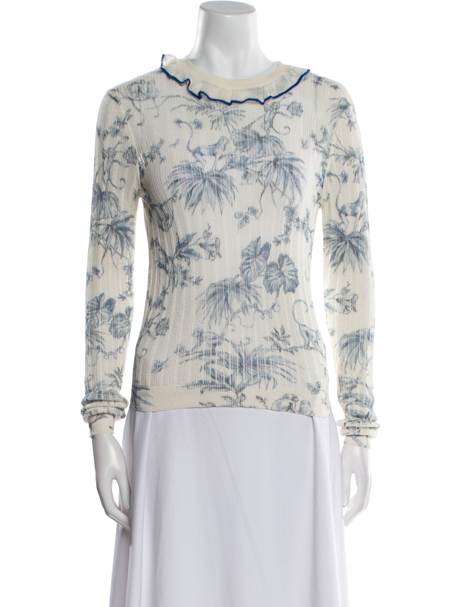 Red Valentino Silk Printed Sweatshirt