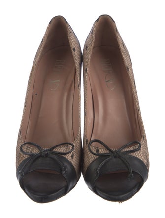 Red Valentino Leather Printed Pumps