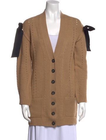 Red Valentino Knitwear V-Neck Sweater L