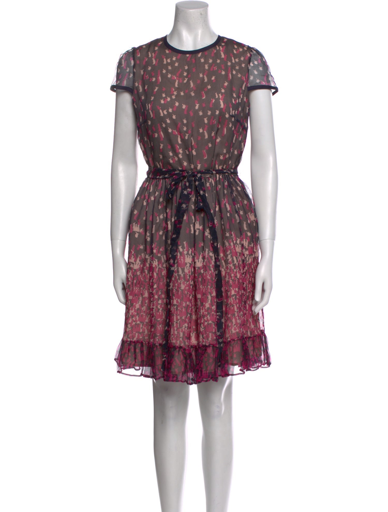Red Valentino Silk Knee-Length Dress w/ Tags