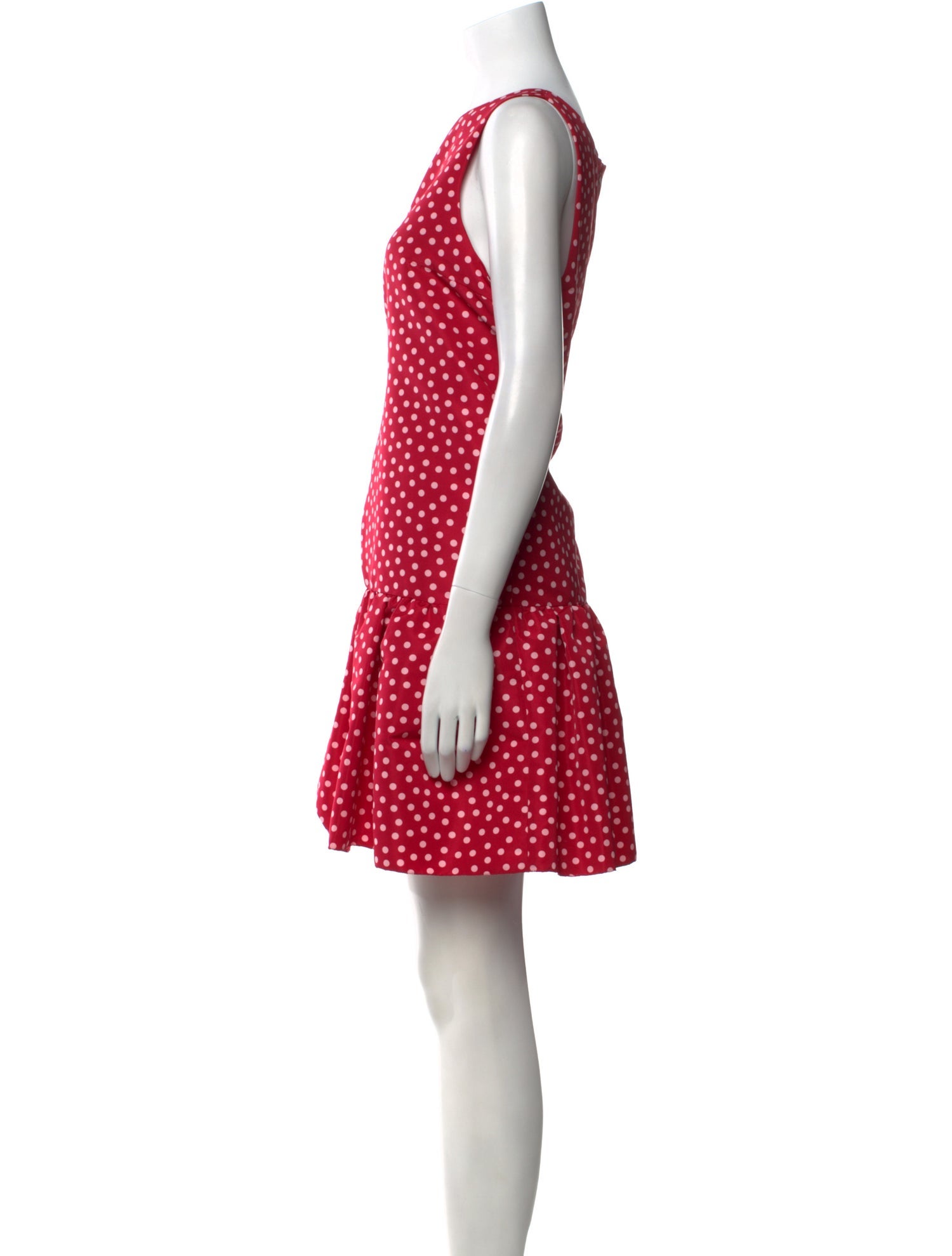 Red Valentino Polka Dot Print Mini Dress