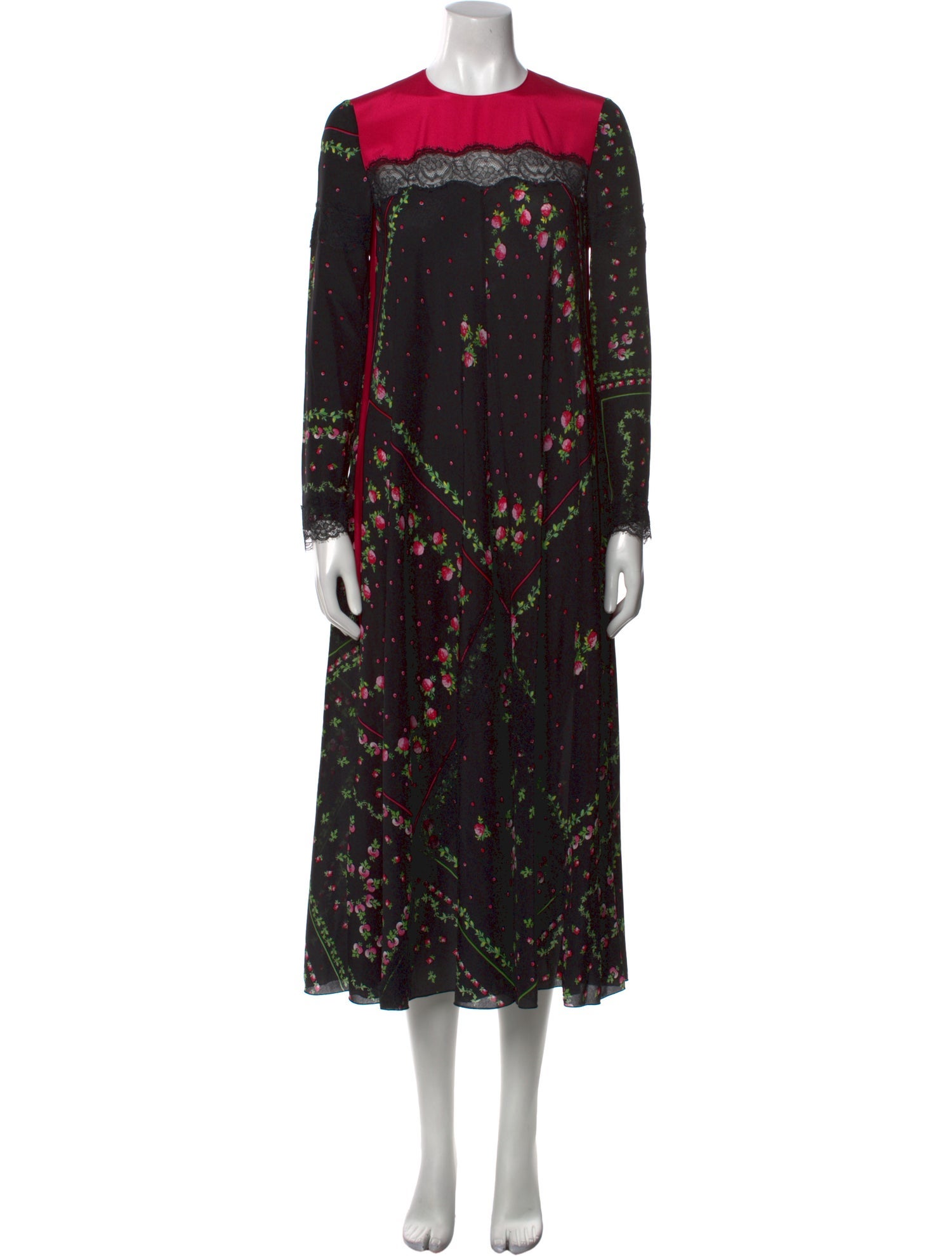 Red Valentino Silk Long Dress