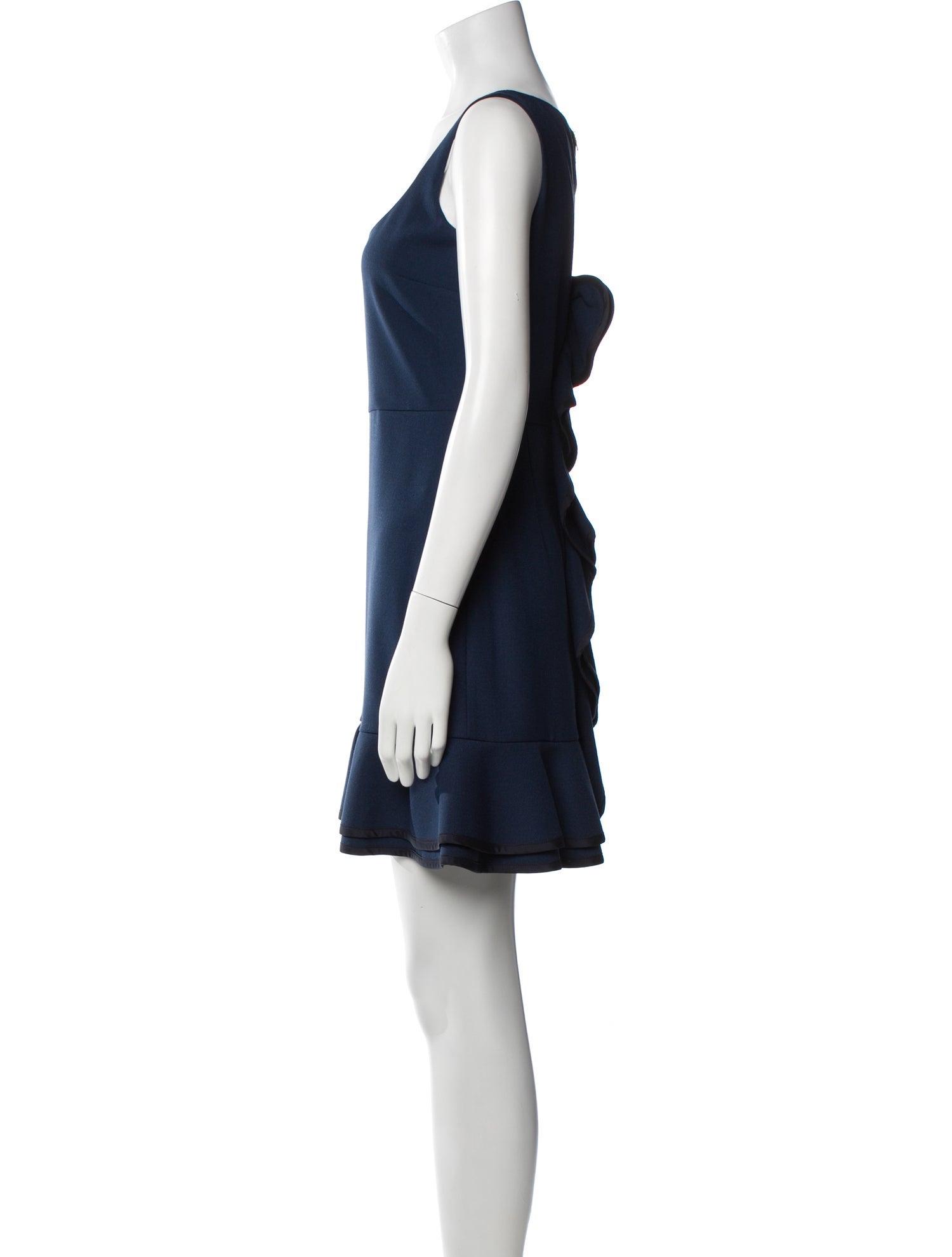 Red Valentino Scoop Neck Mini Dress