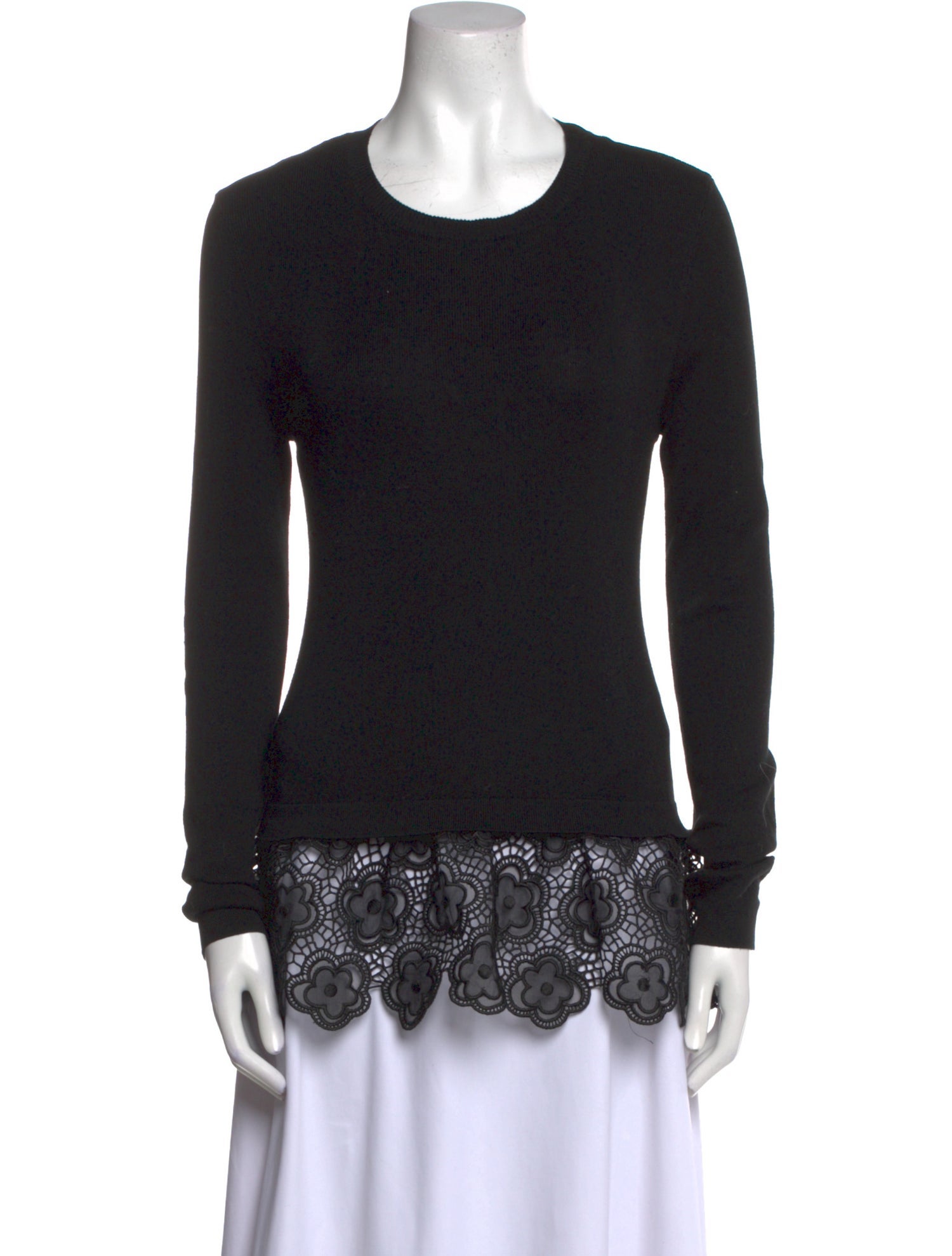Red Valentino Wool Scoop Neck Sweater