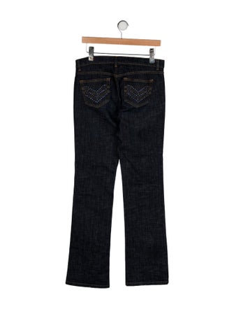 Red Valentino Mid-Rise Straight Leg Jeans