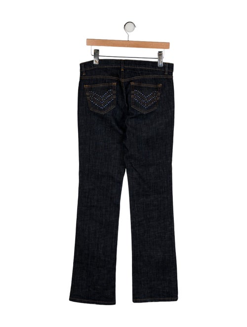 Red Valentino Mid-Rise Straight Leg Jeans