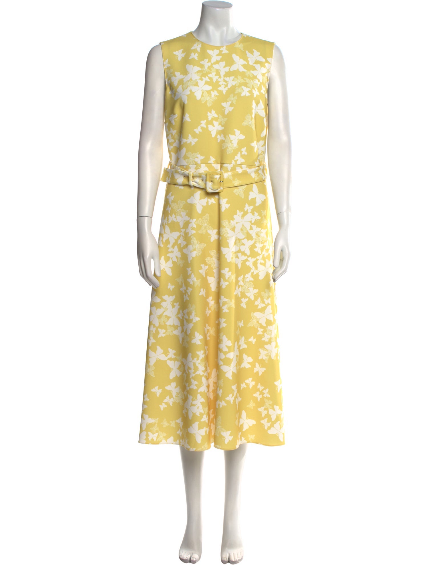 Red Valentino Floral Print Midi Length Dress