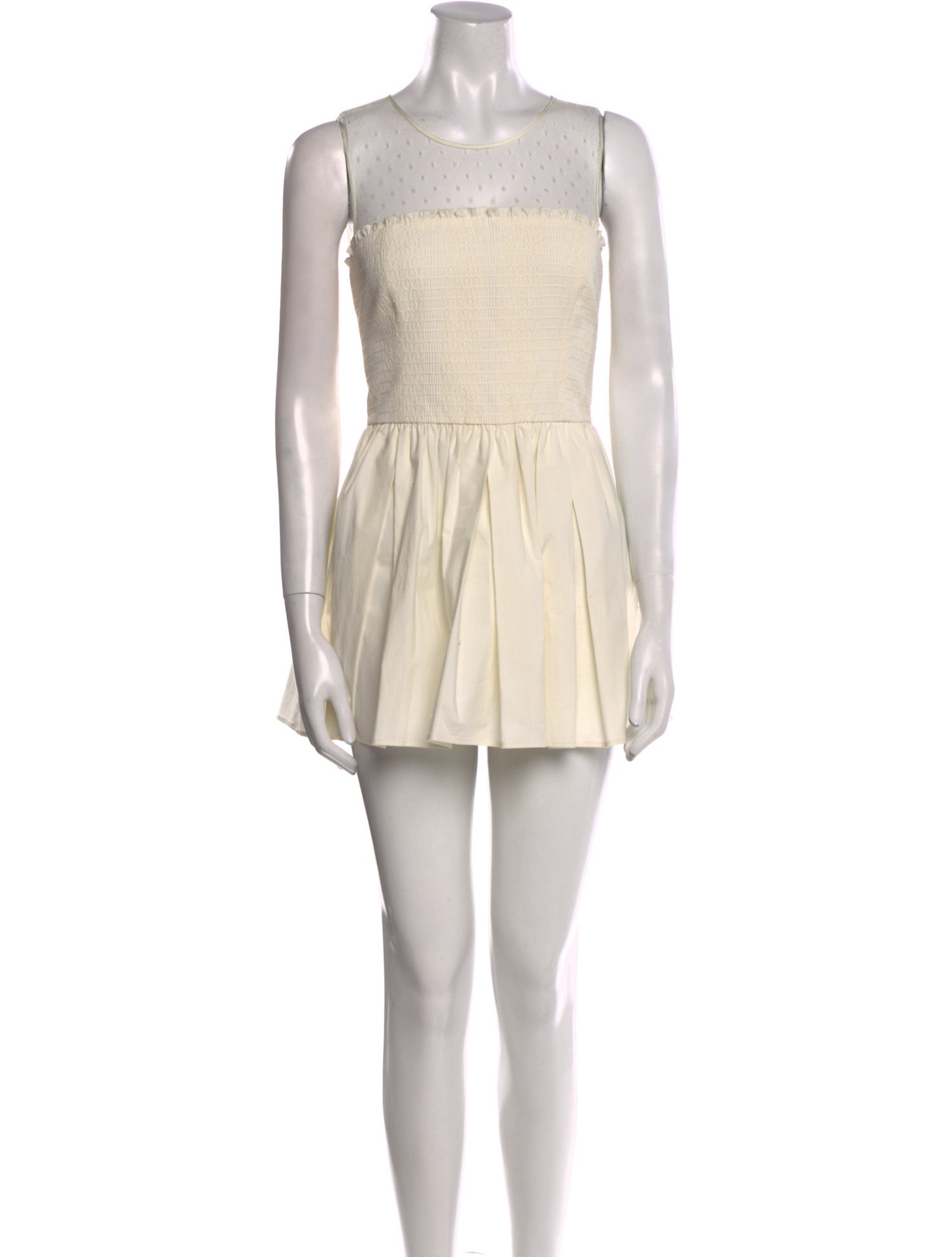 Red Valentino Scoop Neck Mini Dress