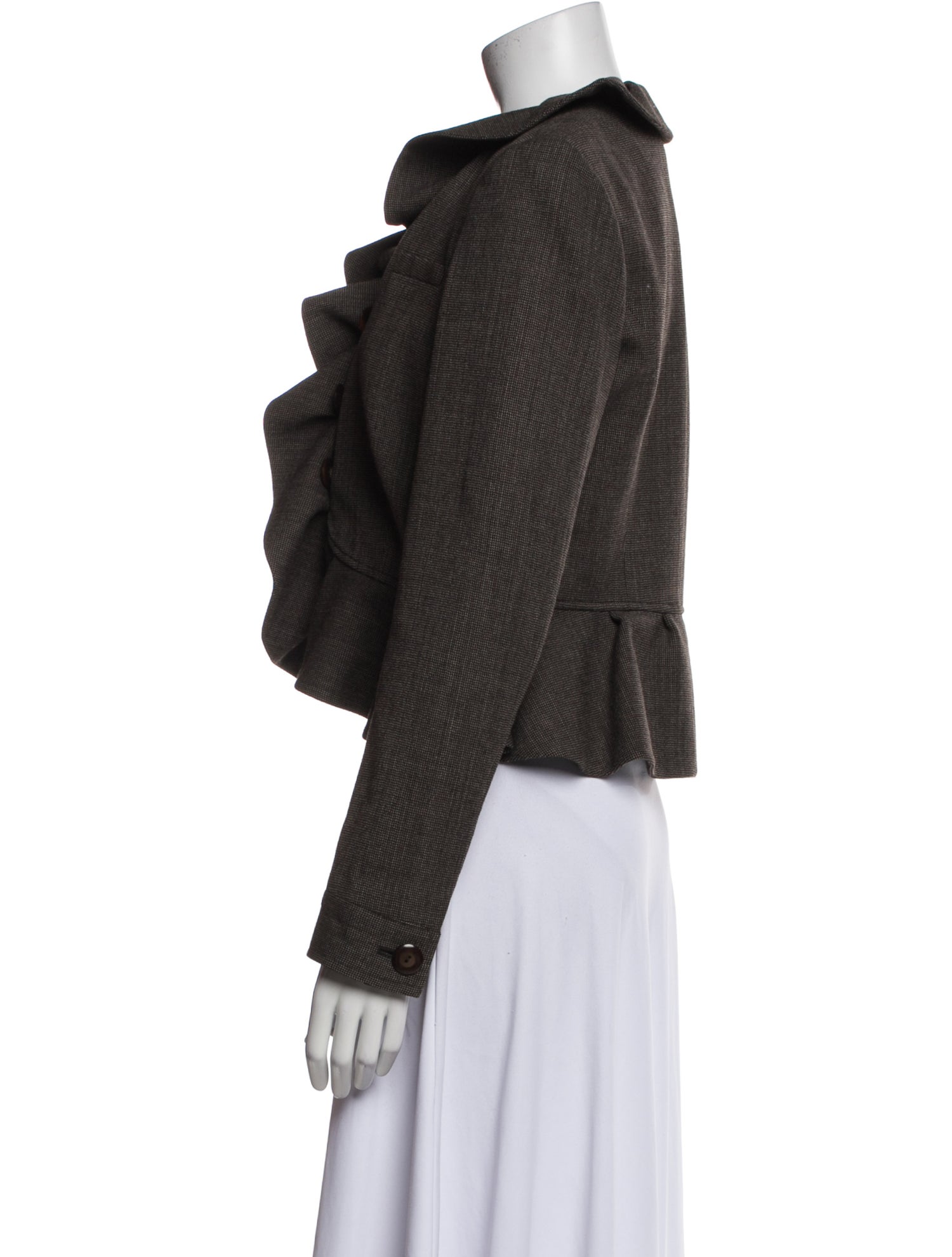 Red Valentino Virgin Wool Tweed Pattern Evening Jacket